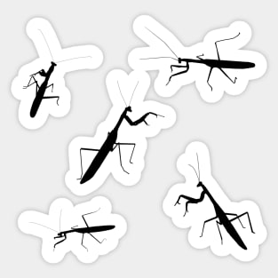 Praying Mantis silhouette insect Sticker